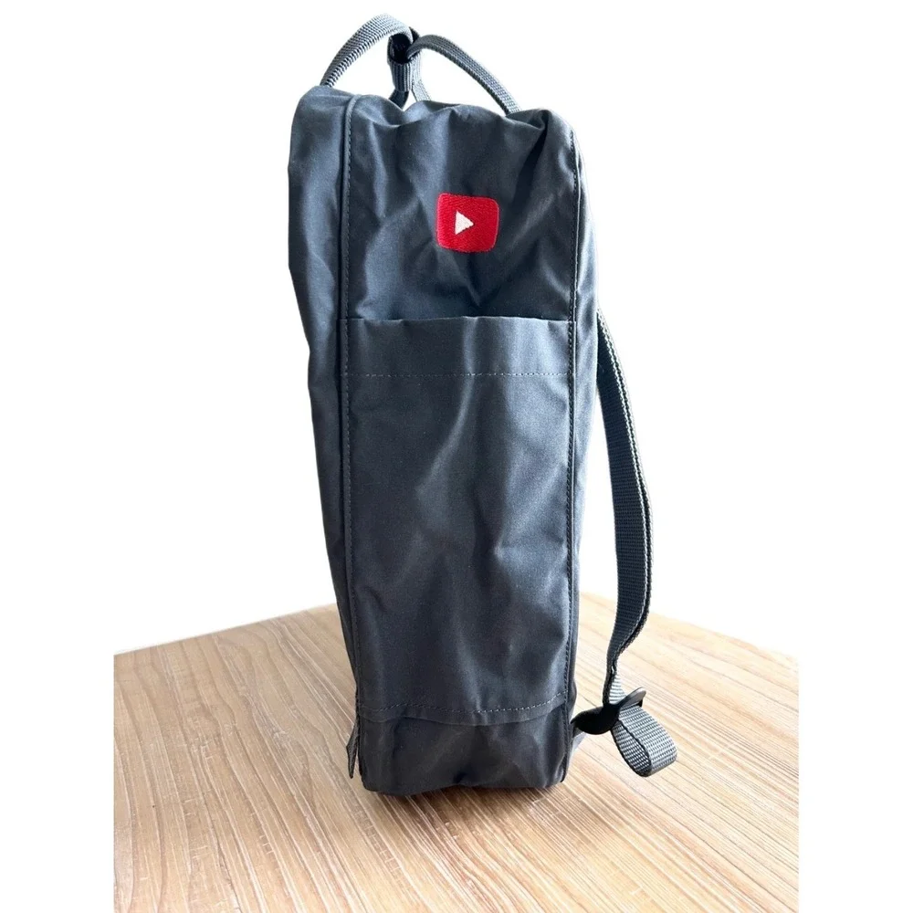 NEW Fjallraven Kanken Backpack Super Grey YouTube Logo Special Edition Bag